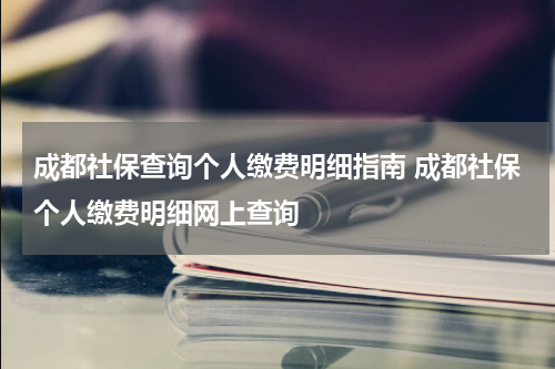 成都社保查询个人缴费明细指南 成都社保个人缴费明细网上查询