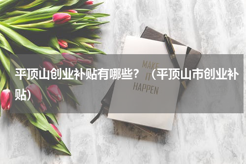 平顶山创业补贴有哪些?(平顶山市创业补贴)