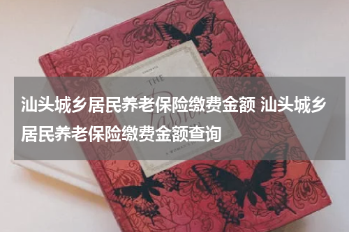 汕头城乡居民养老保险缴费金额 汕头城乡居民养老保险缴费金额查询