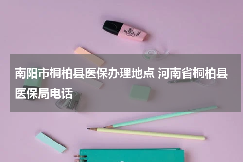 南阳市桐柏县医保办理地点 河南省桐柏县医保局电话