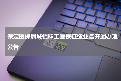保定医保局城镇职工医保征缴业务开通办理公告