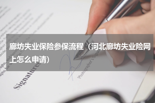 廊坊失业保险参保流程（河北廊坊失业险网上怎么申请）