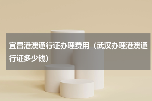 宜昌港澳通行证办理费用(武汉办理港澳通行证多少钱)